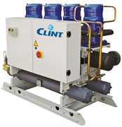 Чиллеры и тепловые насосы Clint CWW с водяным охлаждением конденсатора